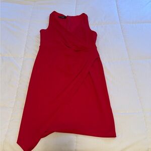 NWOT Red Draped Cocktail Dress by Oten